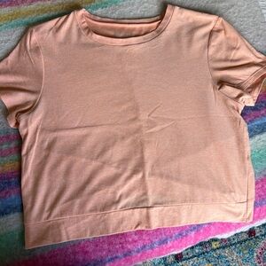 Beyond Yoga Light Peach Short Sleeve Top
